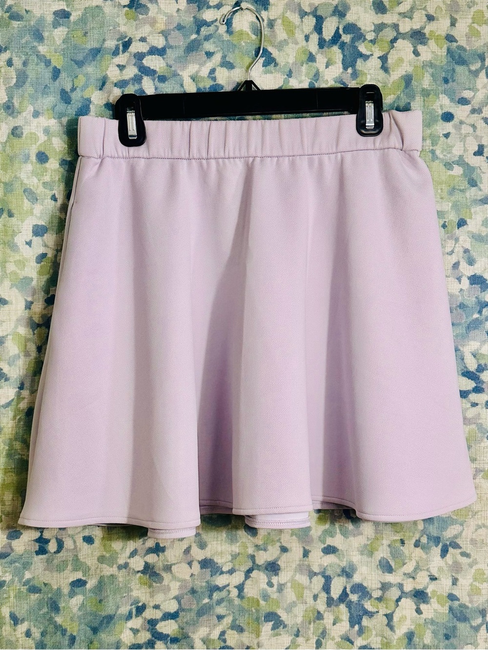NWT Lavender Scuba Skater Skirt Pull On Fit & Flare Mini Skirt Size M